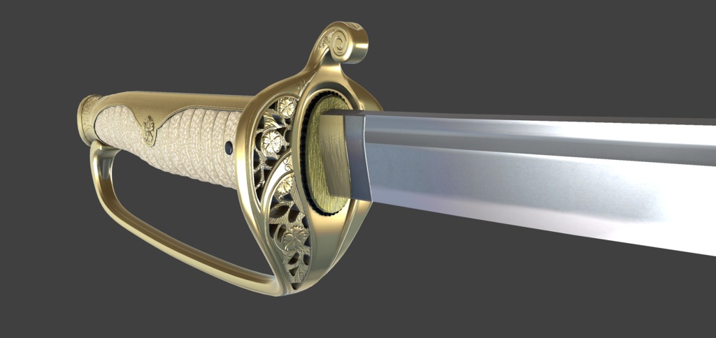 【VRChat想定】サーベル軍刀