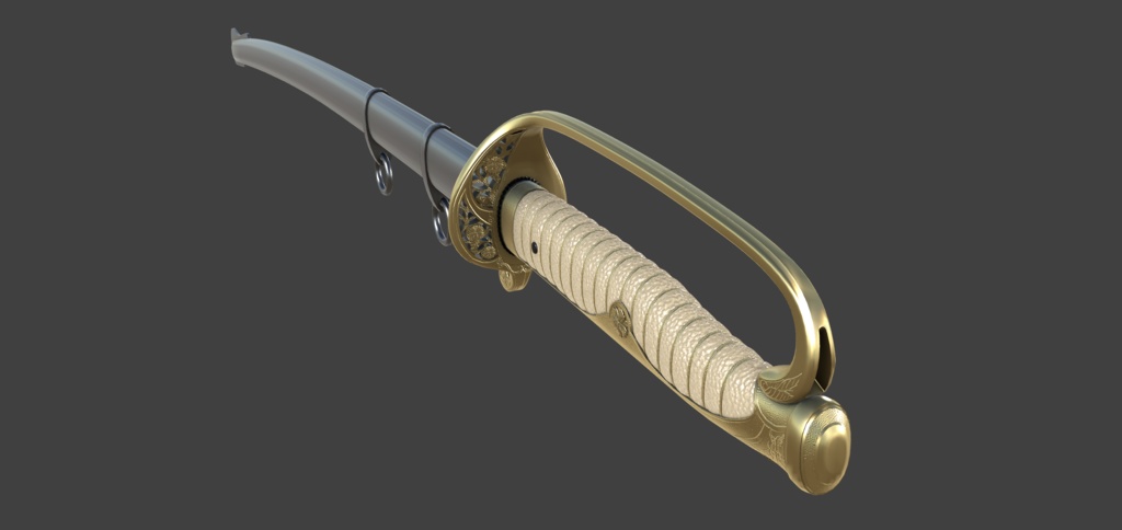 【VRChat想定】サーベル軍刀