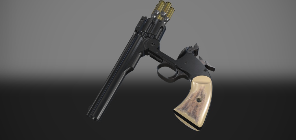 【VRChat想定】Smith & Wesson Schofield Revolver