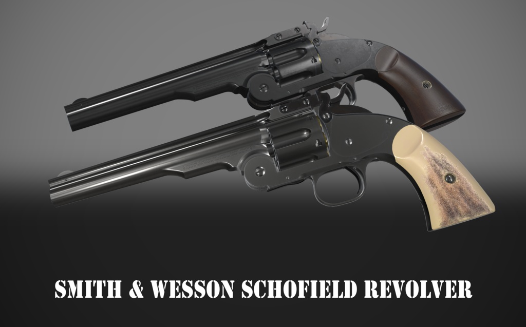 【VRChat想定】Smith & Wesson Schofield Revolver