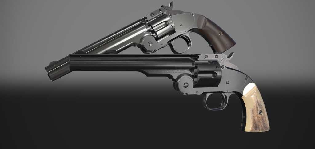 【VRChat想定】Smith & Wesson Schofield Revolver