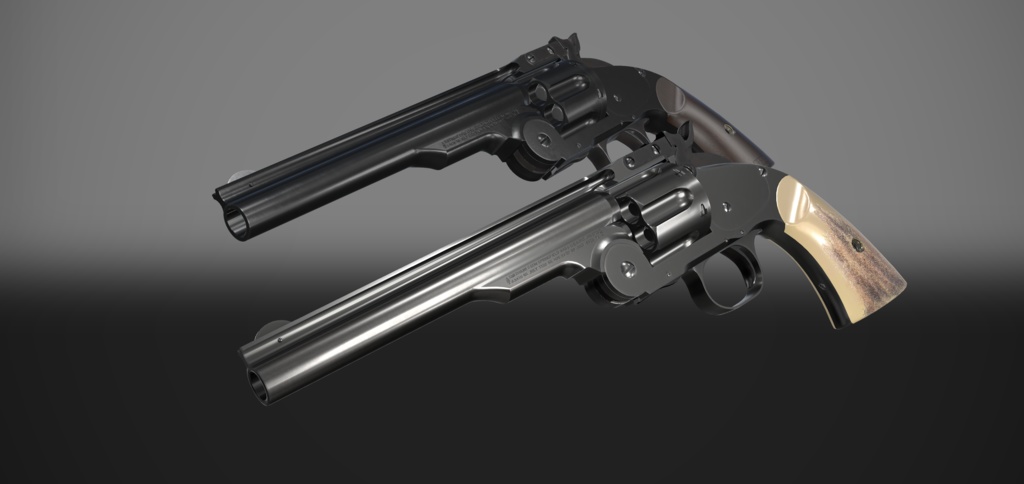 【VRChat想定】Smith & Wesson Schofield Revolver