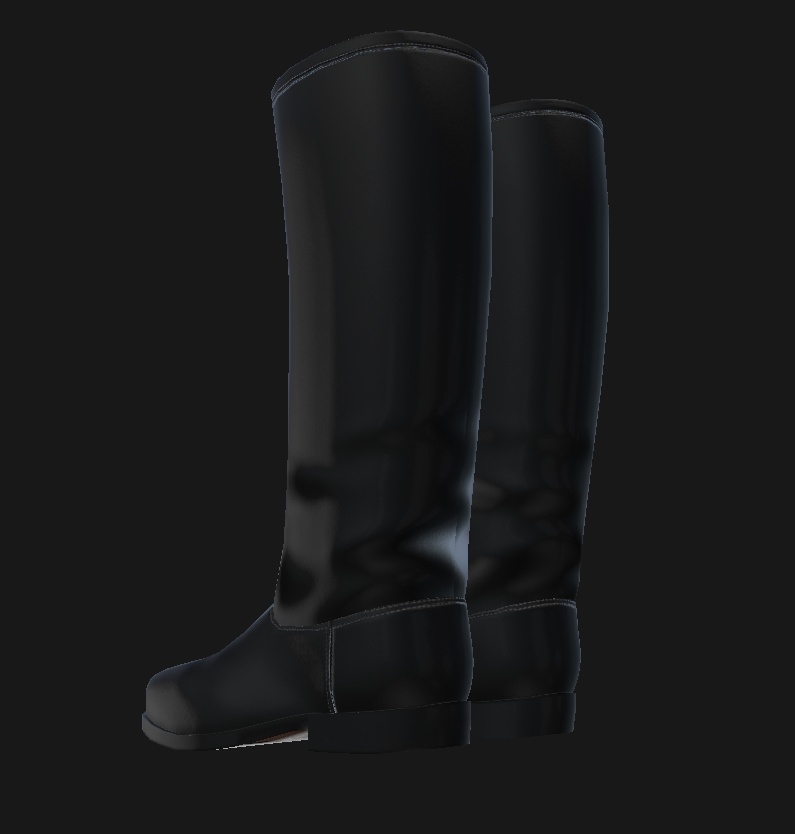 【複数アバター対応】ロングブーツ