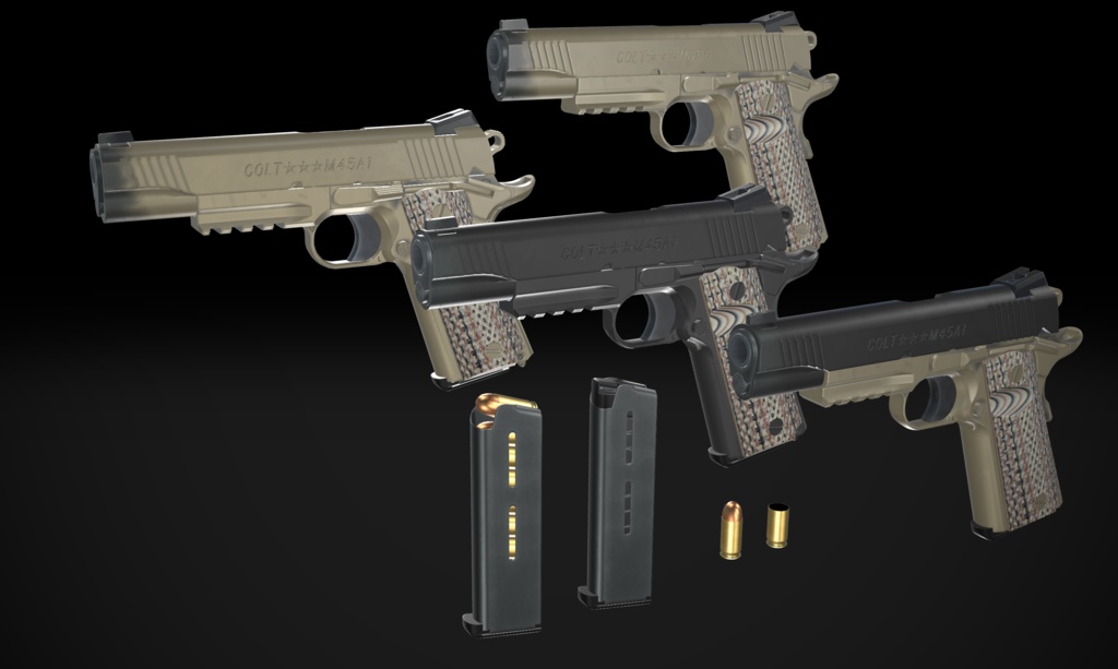 【VRChat想定】Colt M45A1