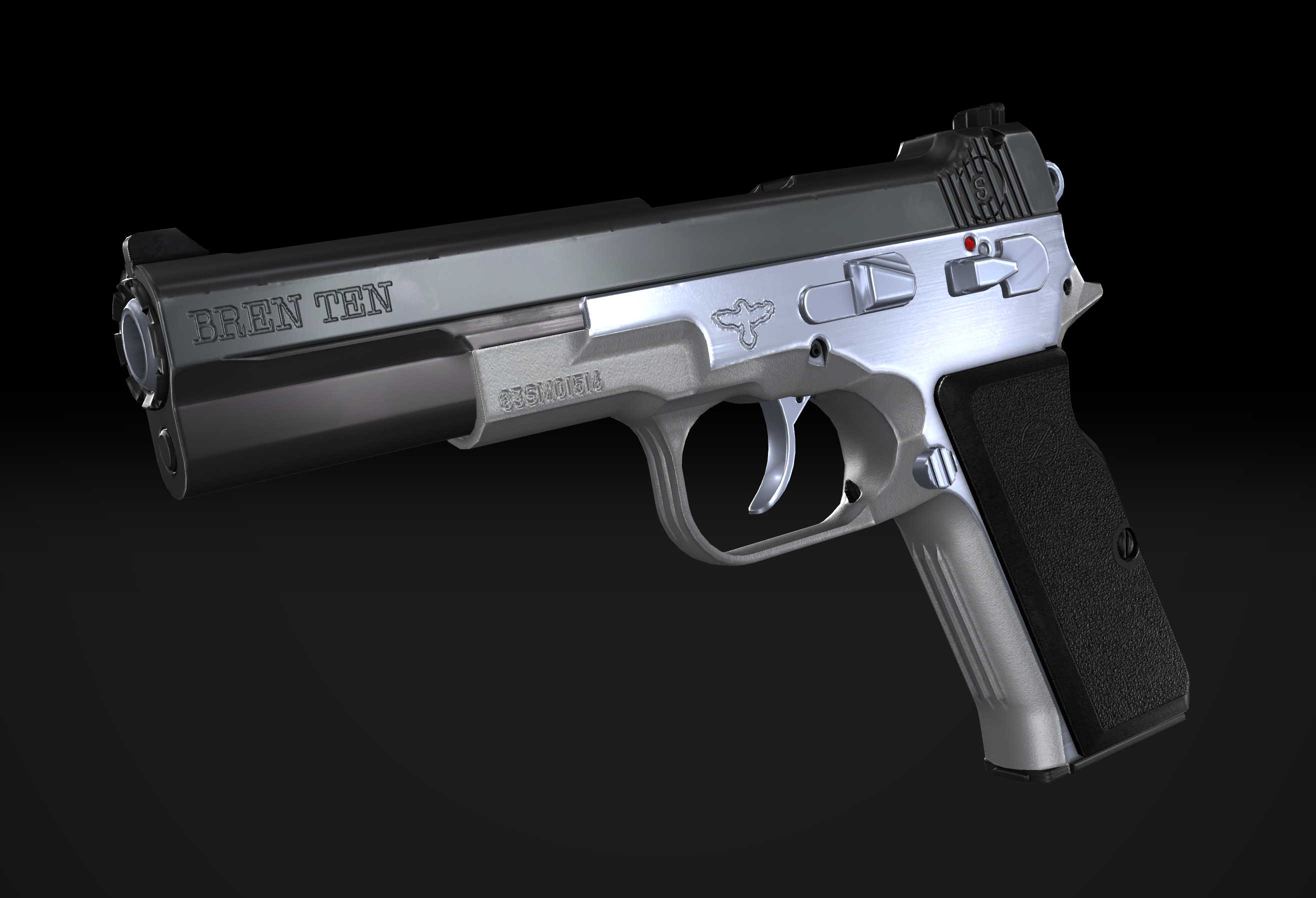 【VRChat想定】Bren Ten 10mm pistol - #ATGunWorks - BOOTH