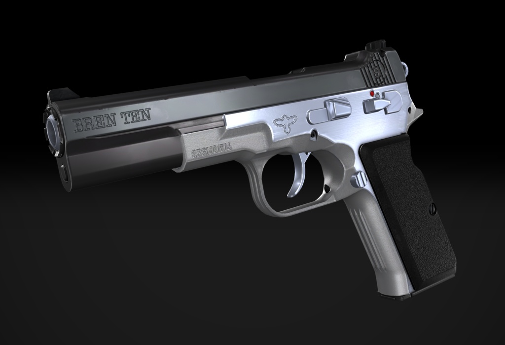 【VRChat想定】Bren Ten 10mm pistol