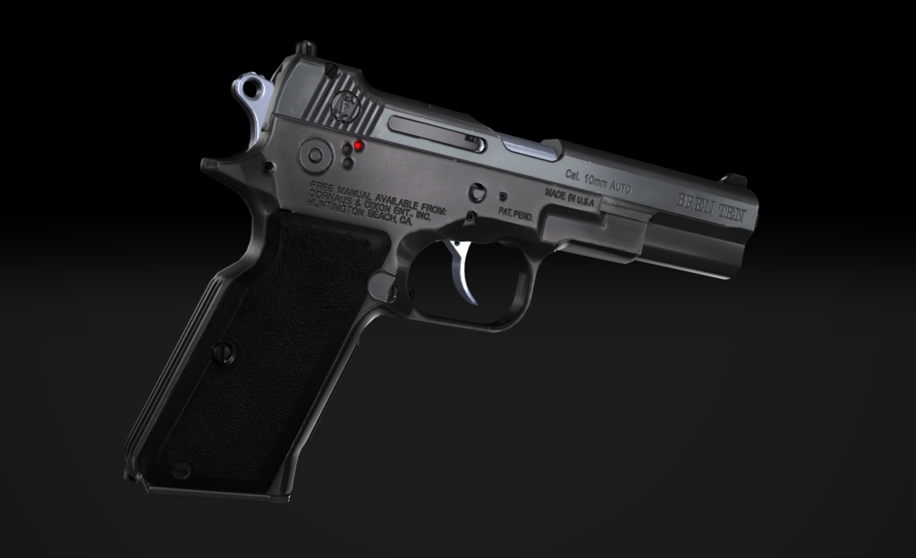 【VRChat想定】Bren Ten 10mm pistol