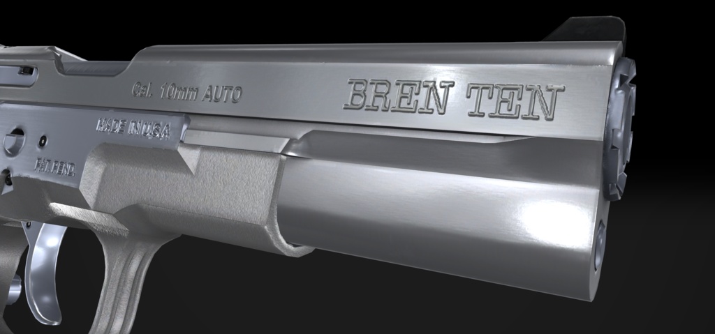 【VRChat想定】Bren Ten 10mm pistol