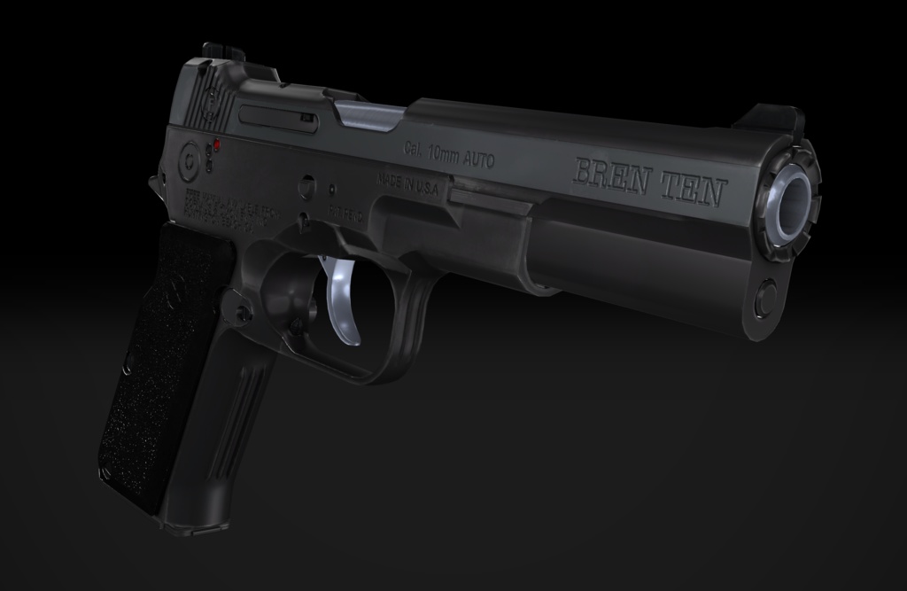 【VRChat想定】Bren Ten 10mm pistol