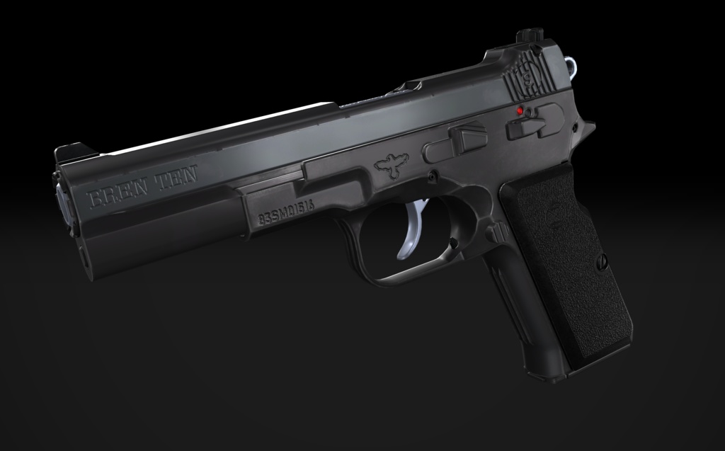 【VRChat想定】Bren Ten 10mm pistol