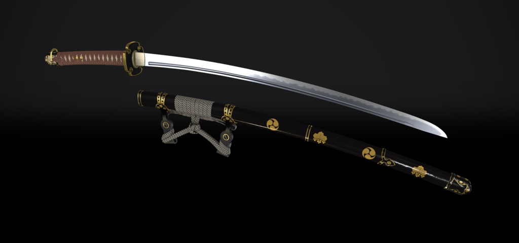 【VRChat想定】平造之太刀