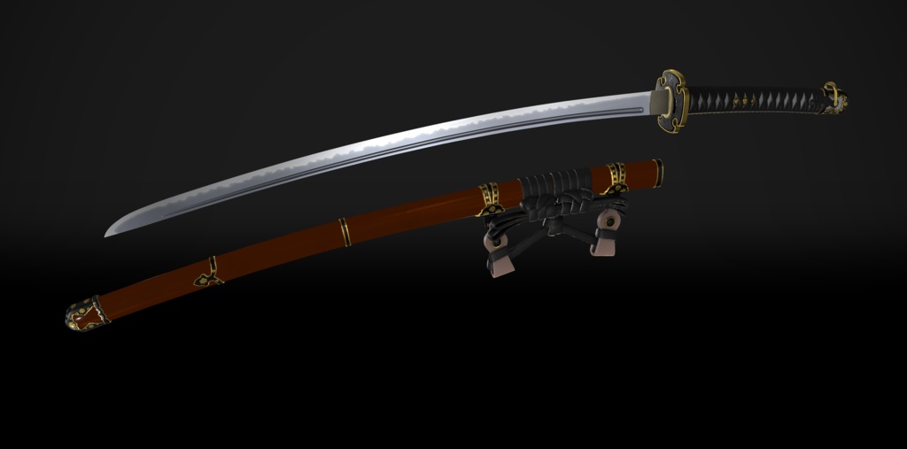 【VRChat想定】平造之太刀