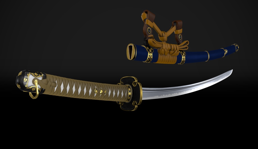 【VRChat想定】平造之太刀
