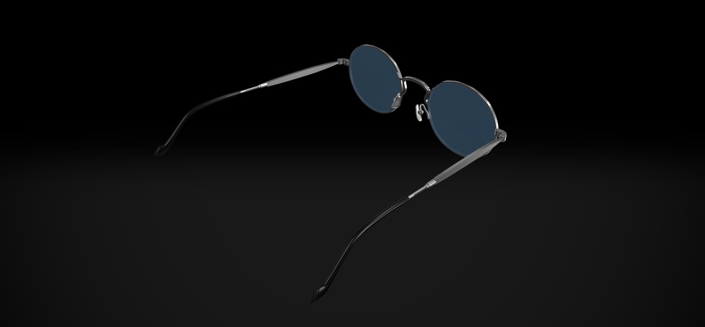 【VRChat想定】風防付きクラシックサングラス