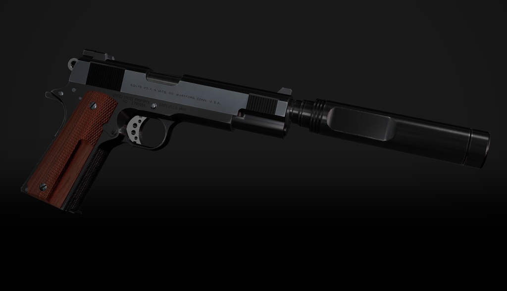 【VRChat想定】Colt M1911A1 SNAKE Δ