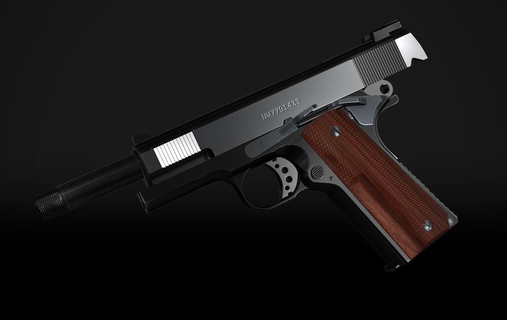【VRChat想定】Colt M1911A1 SNAKE Δ