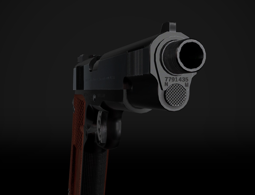 【VRChat想定】Colt M1911A1 SNAKE Δ