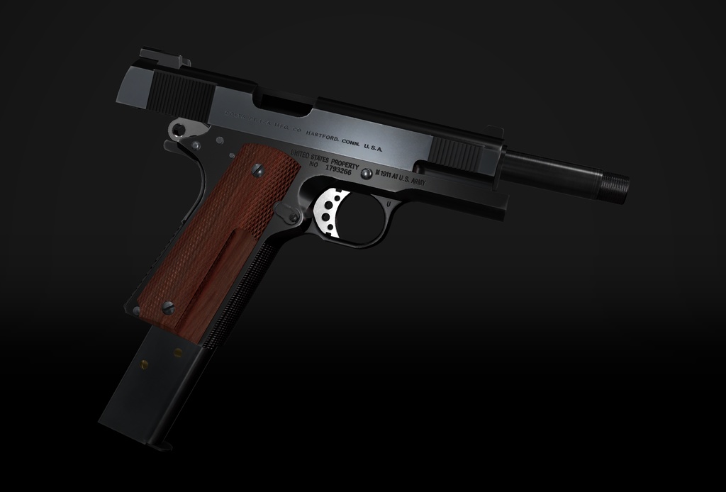【VRChat想定】Colt M1911A1 SNAKE Δ