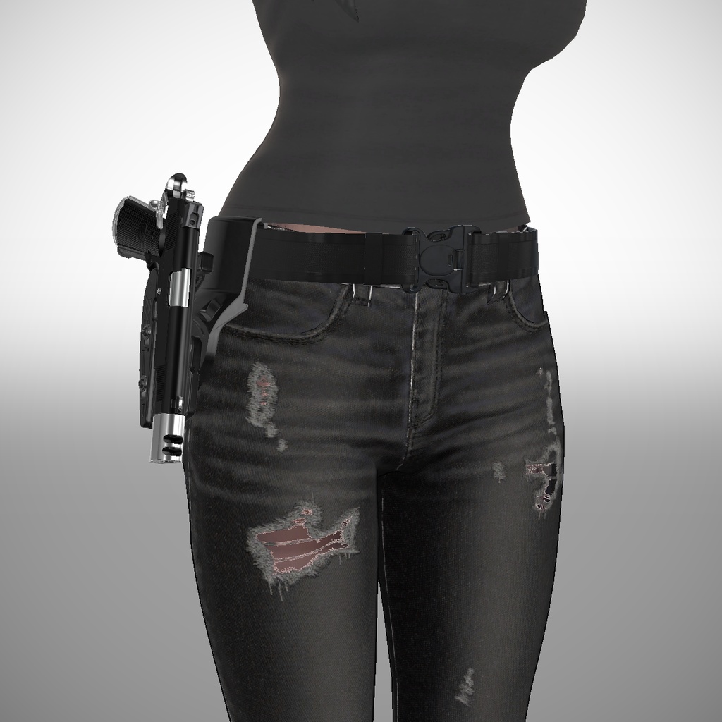 【VRChat想定】PowerSpeed Holster