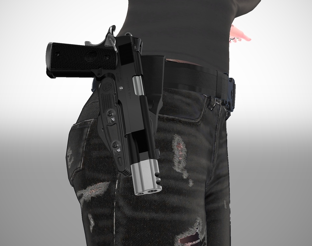 【VRChat想定】PowerSpeed Holster