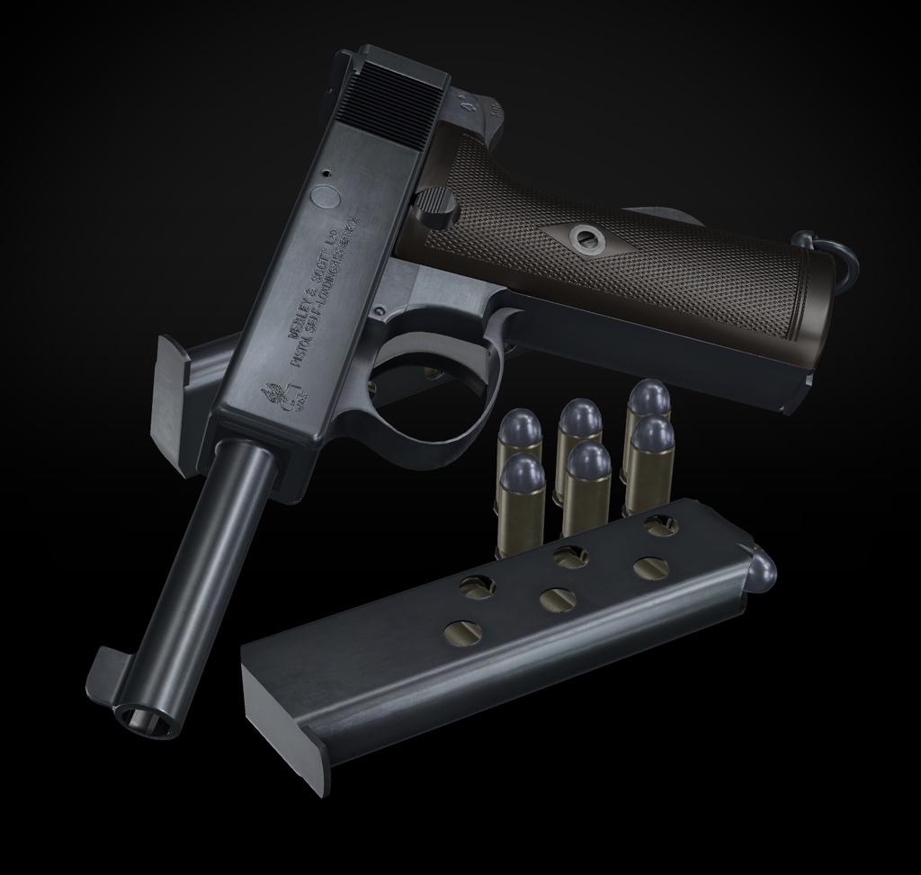 【VRChat想定】Webley Scott 455 AUTO