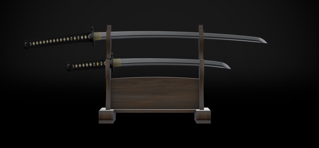 【VRChat想定】日本刀 大小セット