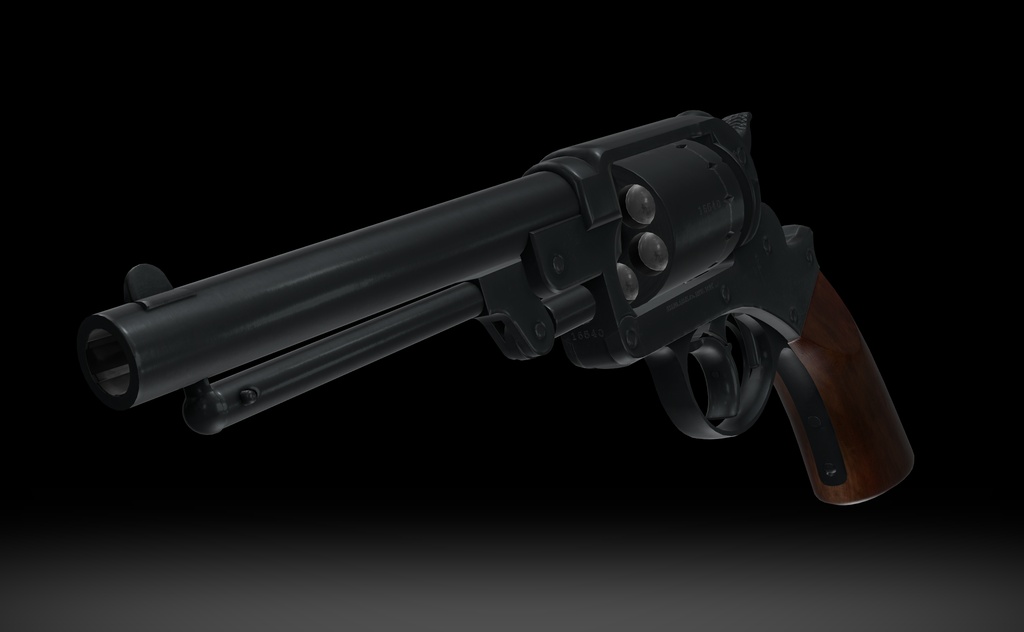 【VRChat想定】Starr Army Revolver
