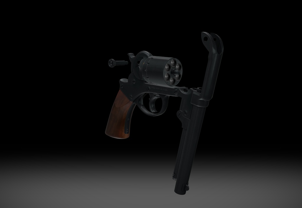 【VRChat想定】Starr Army Revolver