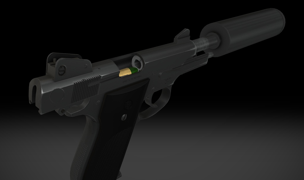【VRChat想定】Mk22 Mod 0 Hush Puppy