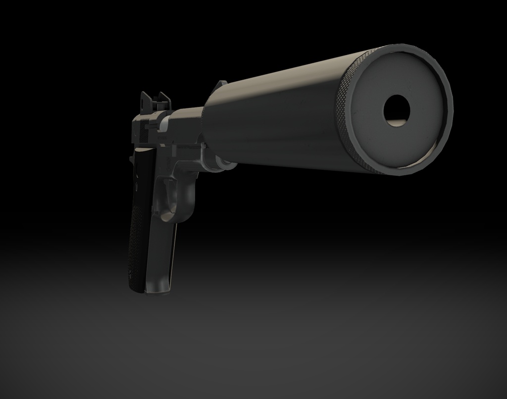 【VRChat想定】Mk22 Mod 0 Hush Puppy