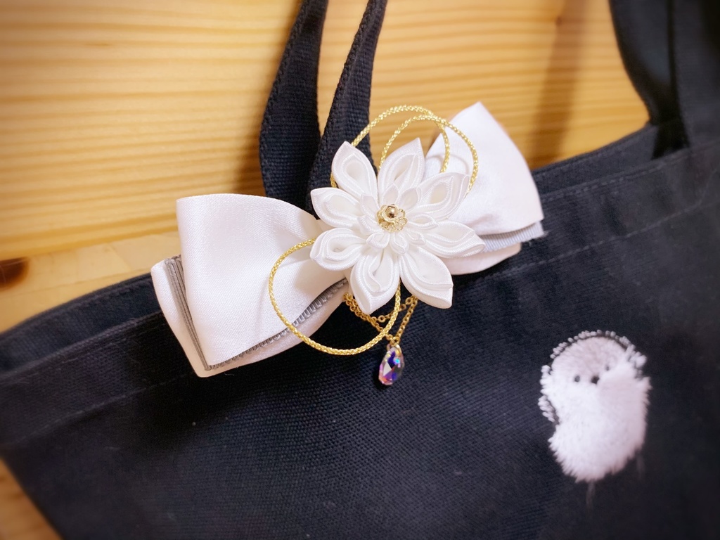 正絹リボンバレッタ・鶴丸国永