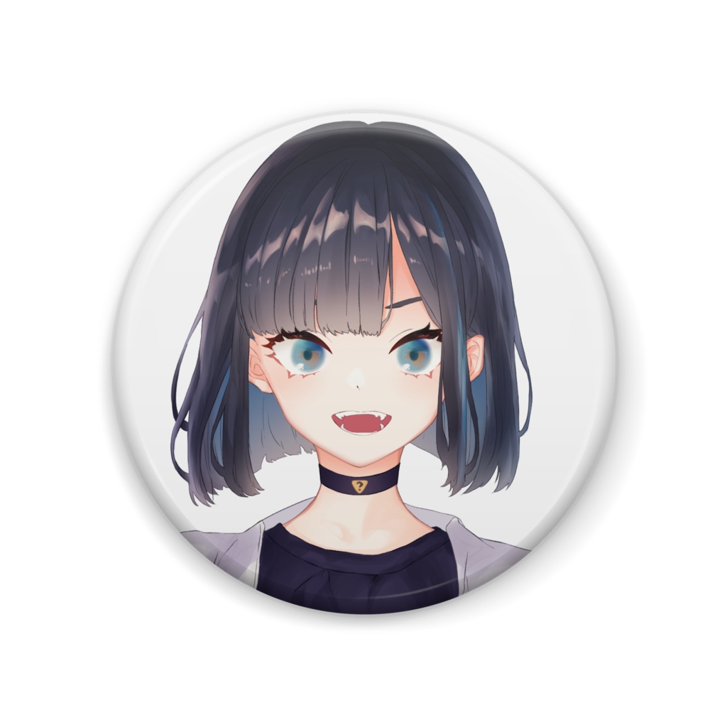 【初瀬りる】懐かしい缶バッジ【一周年】