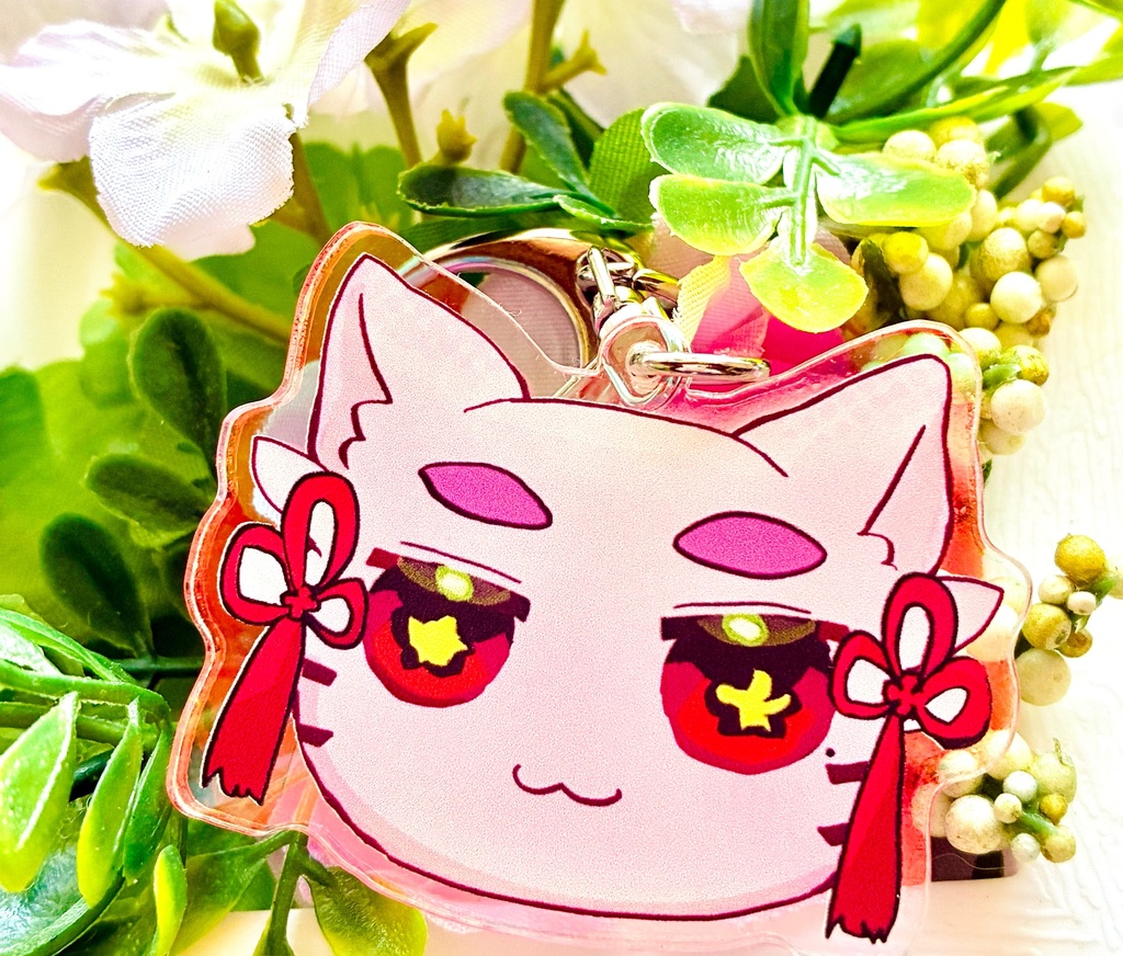 詠ちゃん猫のキラキラアクキー