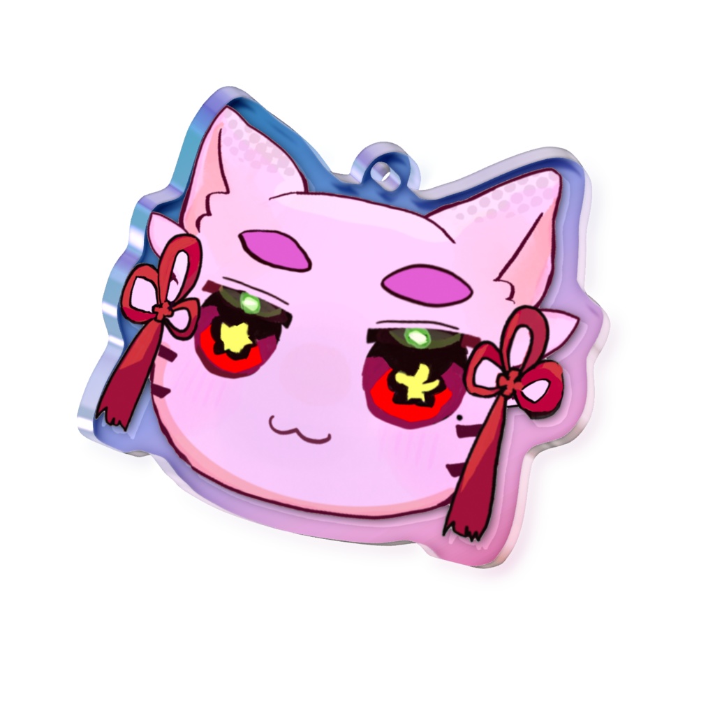 詠ちゃん猫のキラキラアクキー