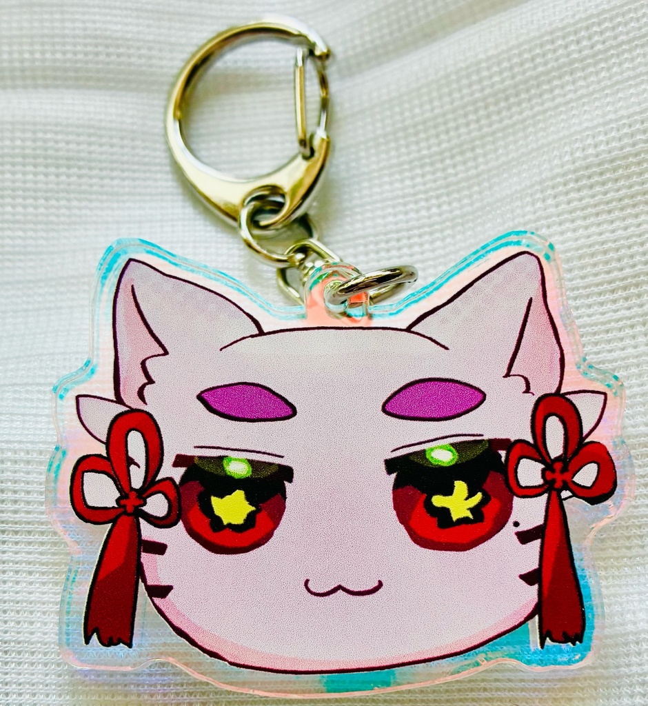 詠ちゃん猫のキラキラアクキー