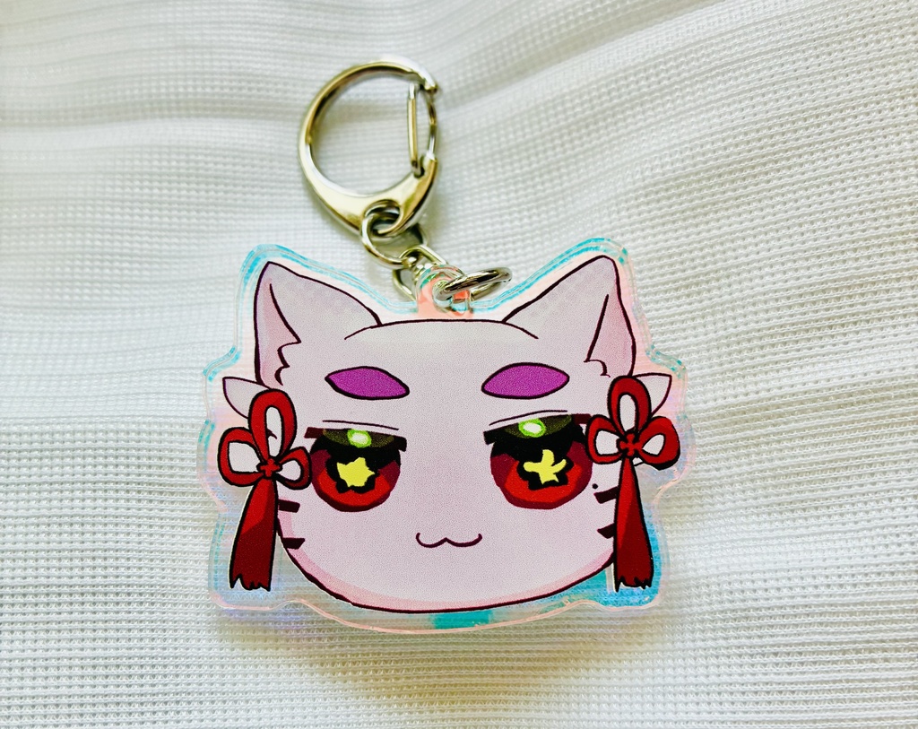 詠ちゃん猫のキラキラアクキー