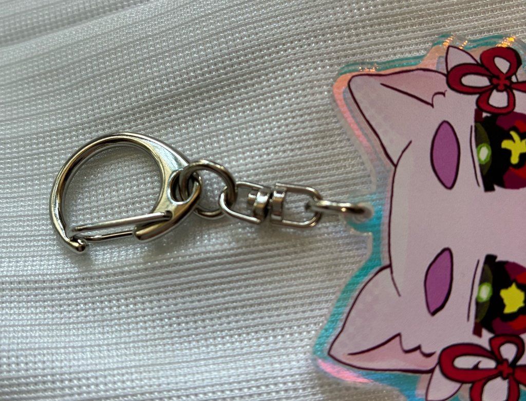 詠ちゃん猫のキラキラアクキー