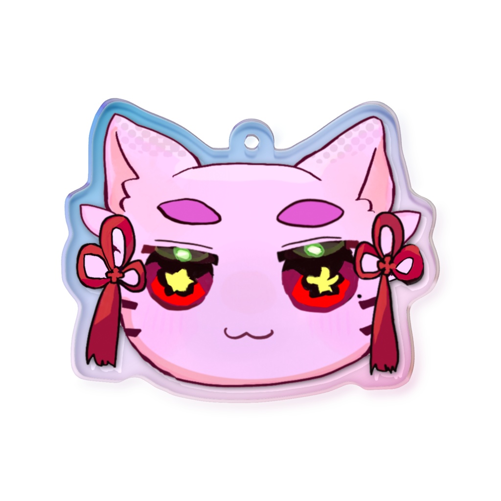 詠ちゃん猫のキラキラアクキー