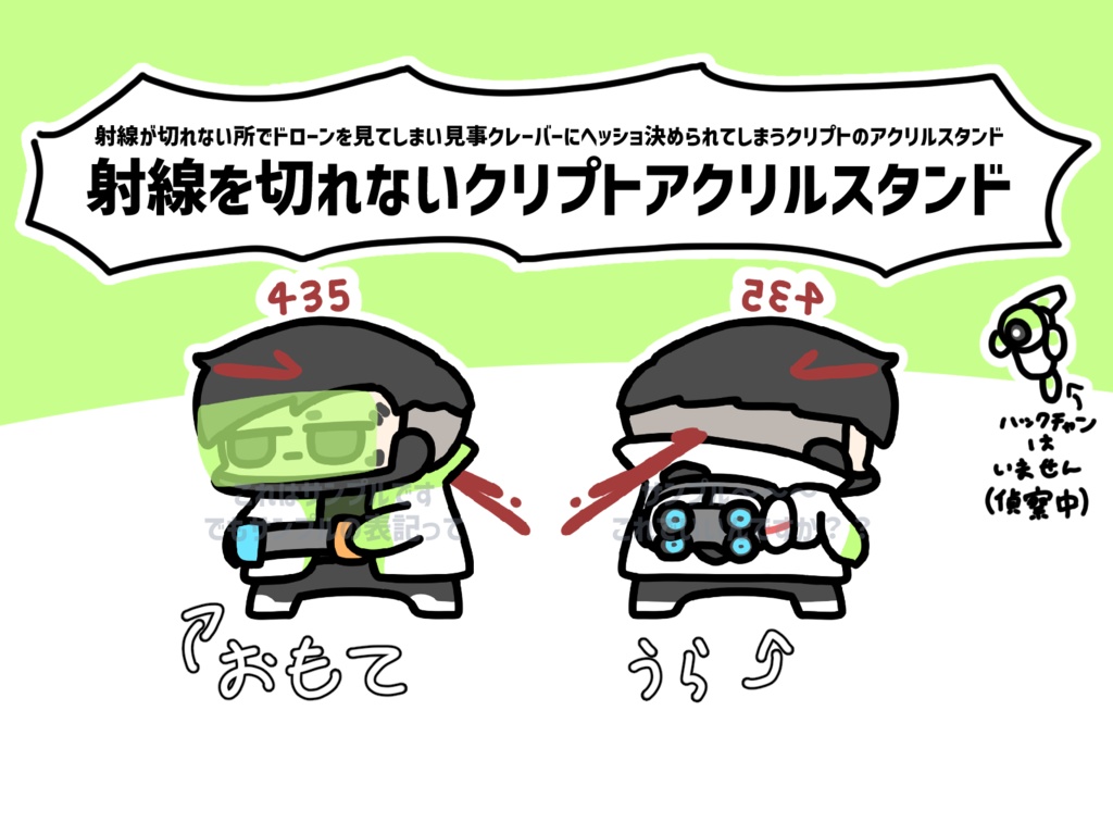 射線を切れないクリプトアクリルスタンド