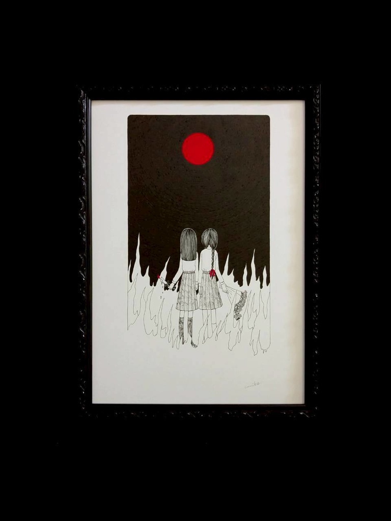 額装「月灯り」