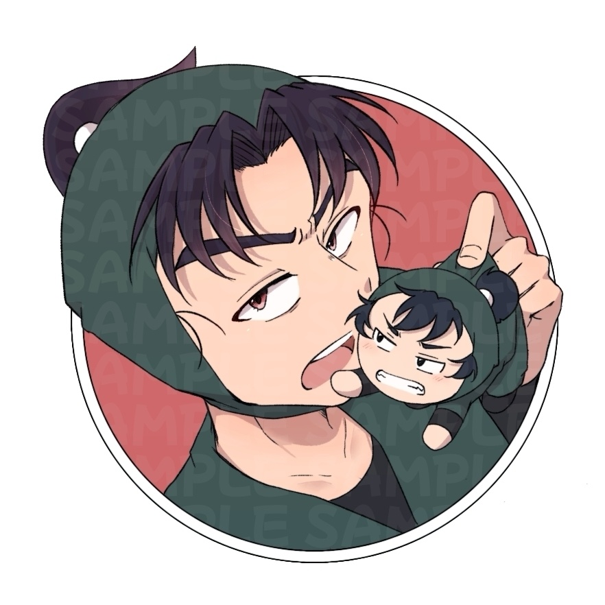 留受けステッカーセット【文食満】