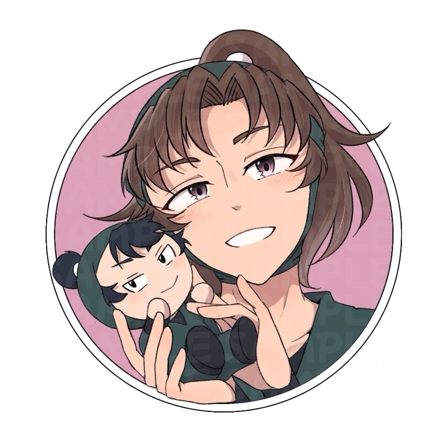 留受けステッカーセット【伊食満】