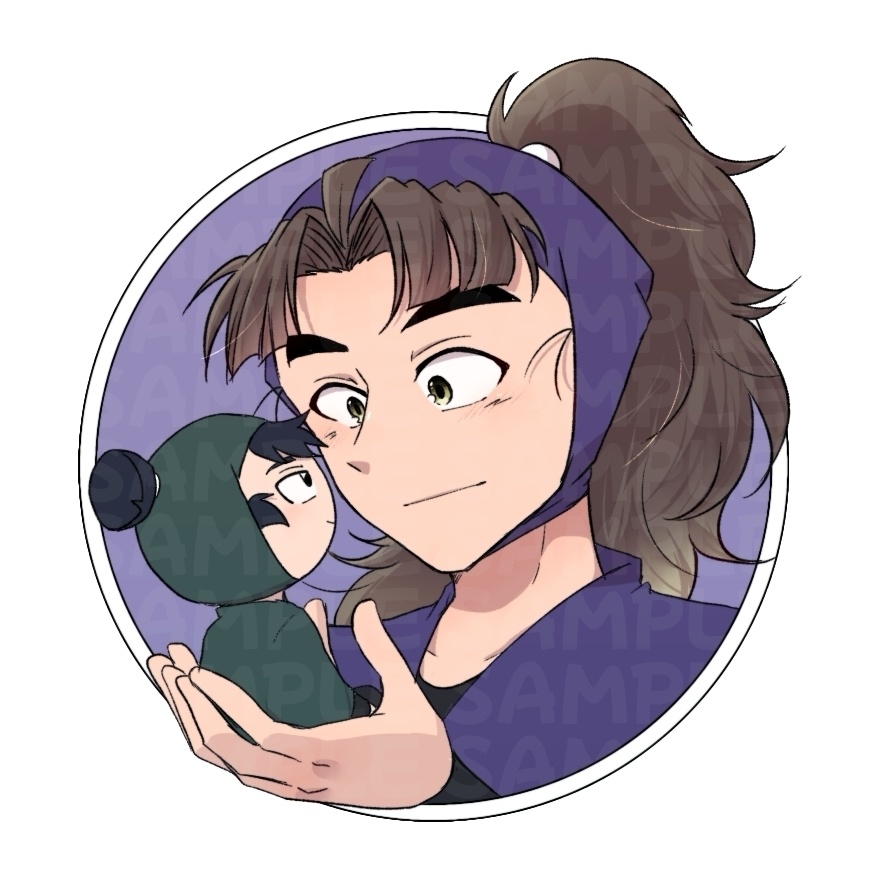 留受けステッカーセット【竹食満】