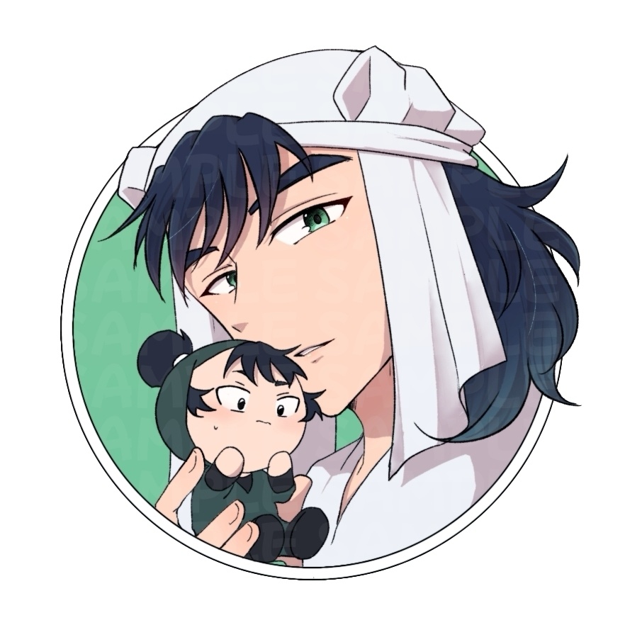 留受けステッカーセット【与四食満】