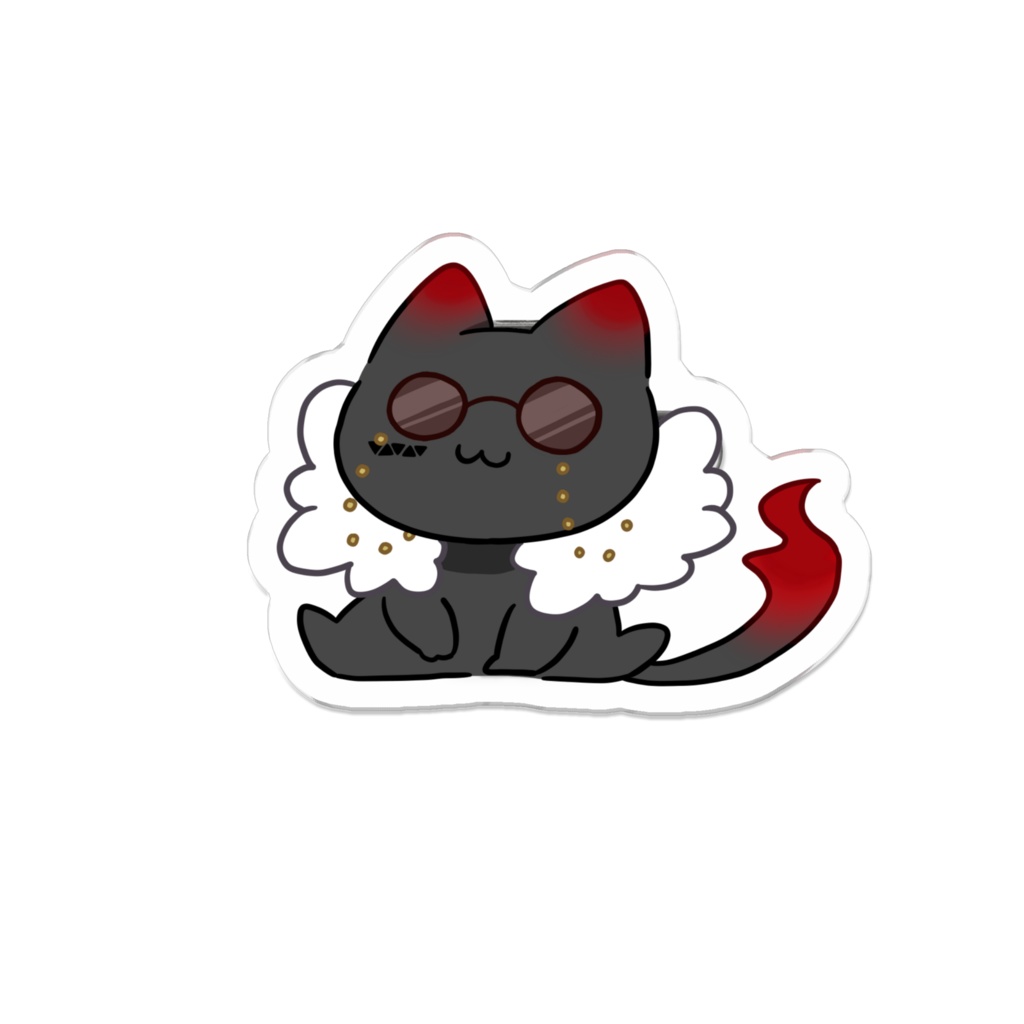 nico oji アクリルバッジ にこねこVer.