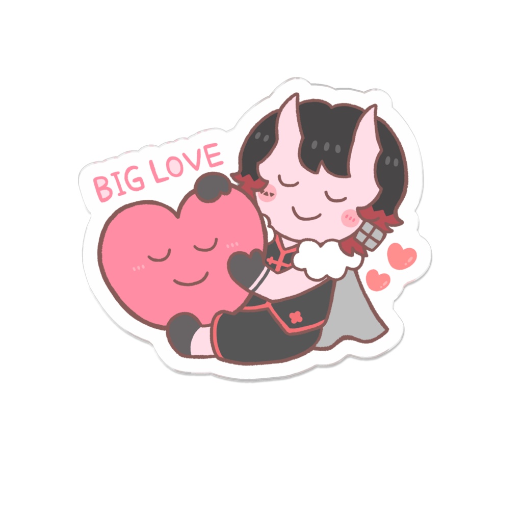 nico oji アクリルバッジ BIG LOVE Ver.