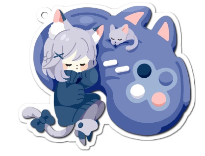 アクリルキーホルダーおやすみver