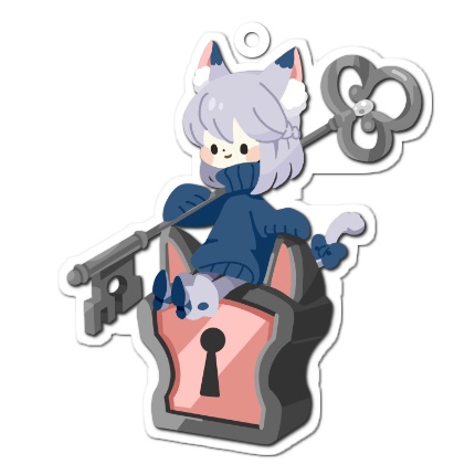 アクリルキーホルダー鍵ver