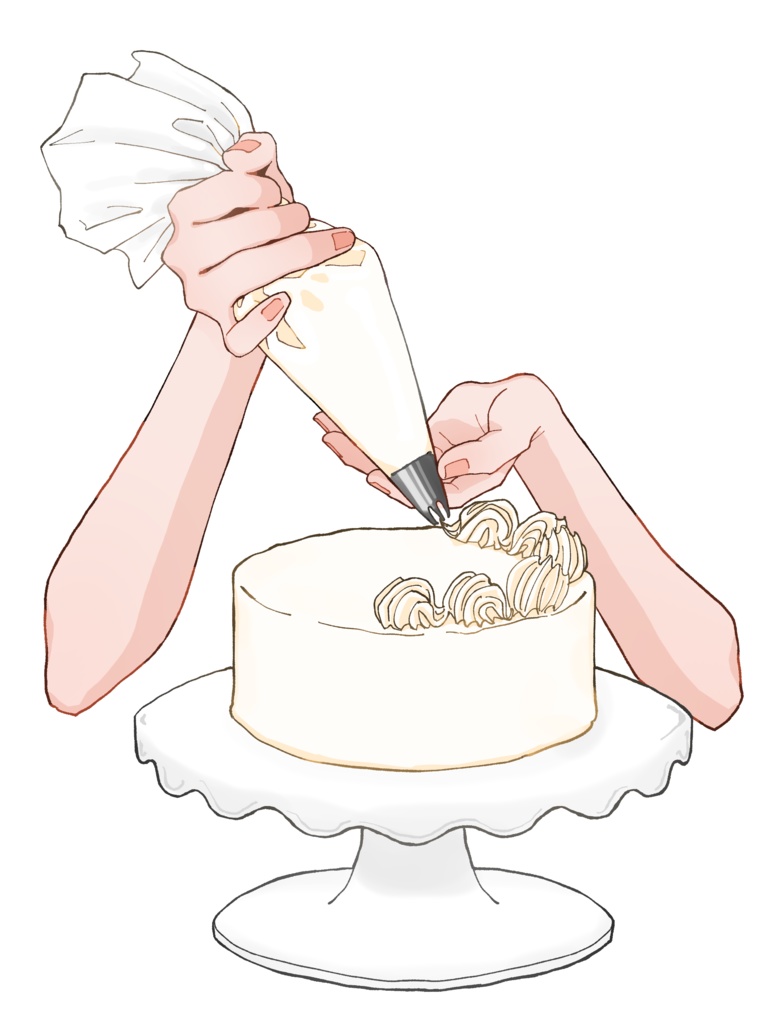 【無料版あり】クリームを絞る手