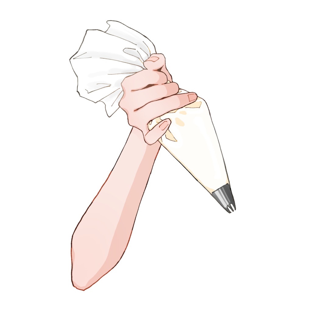 【無料版あり】クリームを絞る手